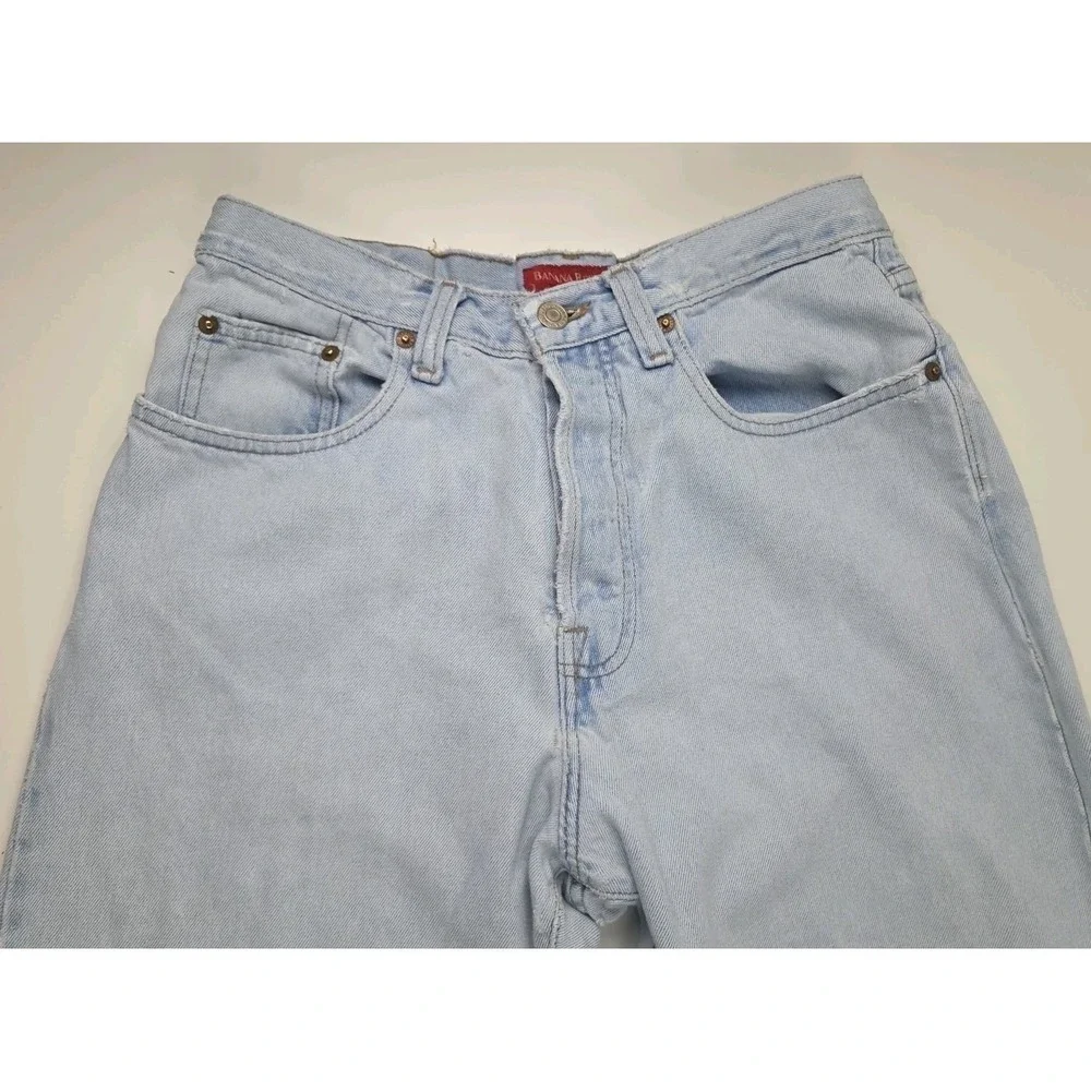 Men's‎ Vintage Banana Republic Acid Wash Straight Leg Distressed 32/30 Cotton
